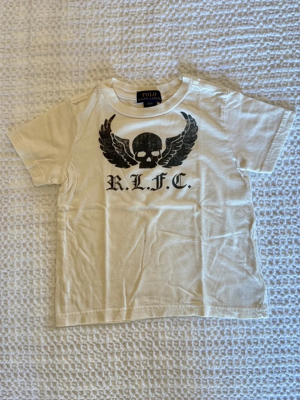 Two Polo Ralph Lauren tshirts Skull Graphic Tee Duo - Black & Cream